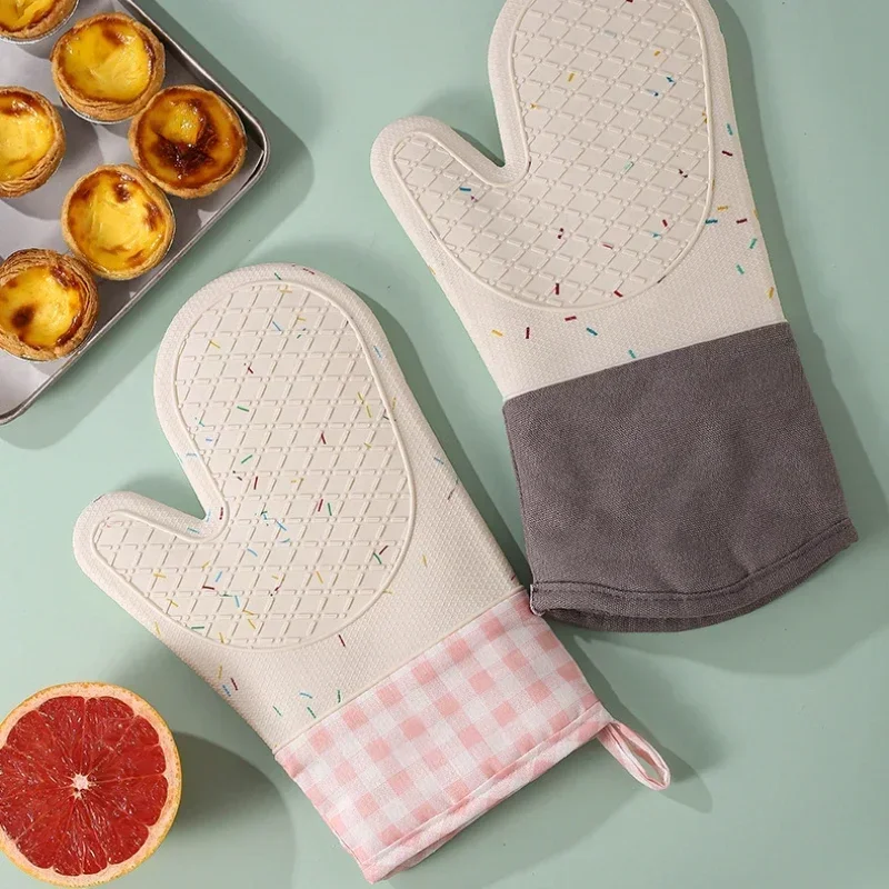 Oven Mitt Silicone - Guantes resistentes al calor para horno