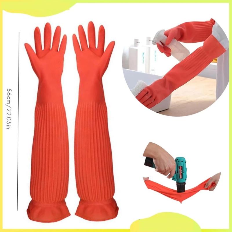 Rubber Glove Cleaning - Guantes de limpieza de goma antideslizantes