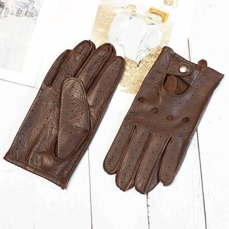 Guantes de cuero con dedos com - Leather Driving Glove reseña y precio