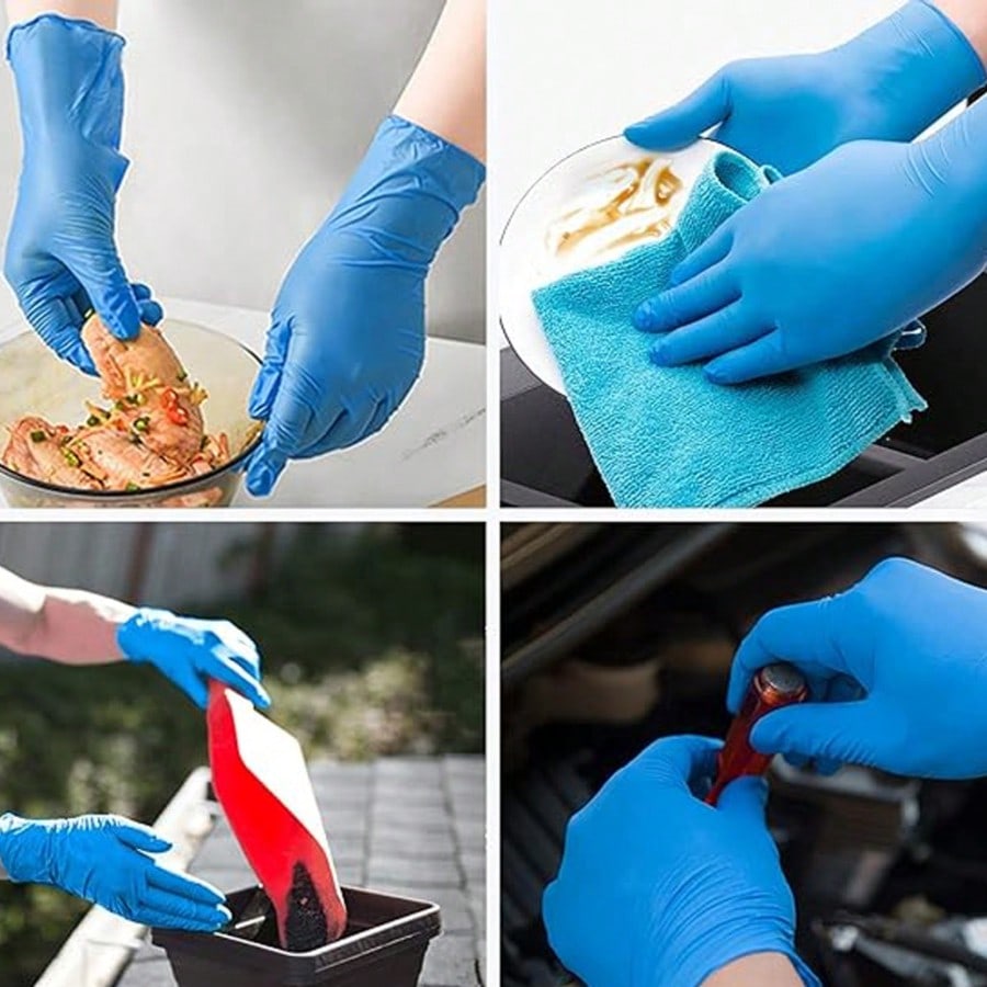 100 guantes desechables de nit - Rubber Glove Cleaning reseña y precio