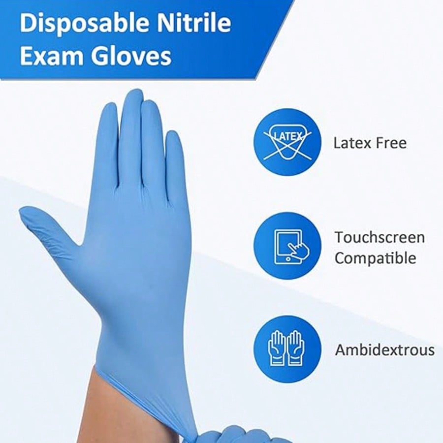 100 guantes desechables de nit - Rubber Glove Cleaning reseña y precio